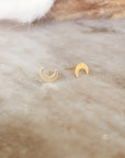 Luna Studs: 14K Gold