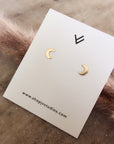 Luna Studs: 14K Gold