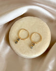 Gemini Drop Hoops | various gemstones