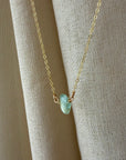 Aquamarine Drop Necklace