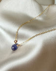 Iolite Drop Necklace
