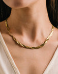 Josie Twist Herringbone Necklace