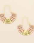 Miyuki U-Hoop Earring: Blush/Gold