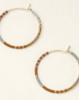 Miyuki Small Hoop - Desert Multi/Gold