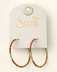 Miyuki Small Hoop - Desert Multi/Gold