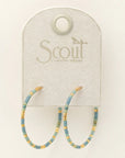Miyuki Small Hoop | Turquoise/Mint/Gold