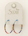 Miyuki Small Hoop | Dark Multi