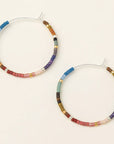 Miyuki Small Hoop | Dark Multi