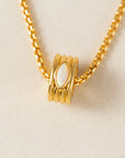 Marquise Groove Necklace | Opal