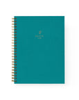 Teal Spiral Cloth Notebook
