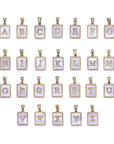 Mother of Pearl Letter Charm