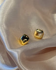 square gold studs