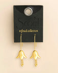 Refined Icon Earring: Lily Drop Earring/Gold