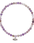 Mini Faceted Stone Stacking Bracelet (Various colours)