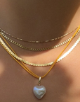 Puffy Heart Pearl Pendant
