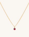 Birthstone Necklace: Ruby