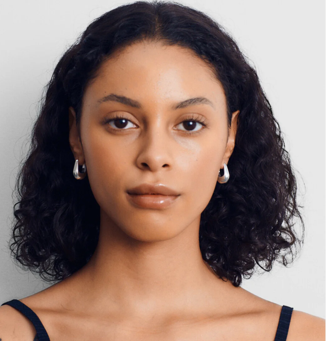 Baguette Hoop | Silver