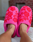 Red Rose Slippers
