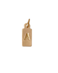 Rectangle Letter Charm | Gold-Fill
