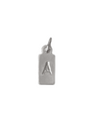 Rectangle Letter Charm | Silver
