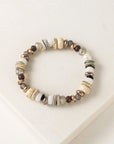 Sorrento Beaded Stretch Bracelet: Stone