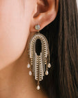 Sway Fringe Earrings - White