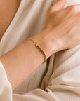 Tennis Paperclip Bracelet - Black Dimond