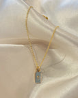 Rectangle Letter Charm | Gold-Fill