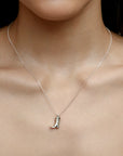 Cowboy Charm Necklace: Silver