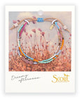 Mixed Media Bracelet | Dreamy Afternoon: Rhodocrosite/Gold