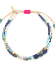 Mixed Media Bracelet | Truth: Lapis/Gold