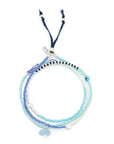 Mixed Media Wrap Bracelet/Necklace (various colours)