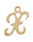 Script Letter Charm