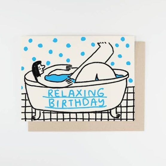 Relaxing Birthday - Greeting Card
