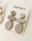 Gia Clay Earrings | Granite