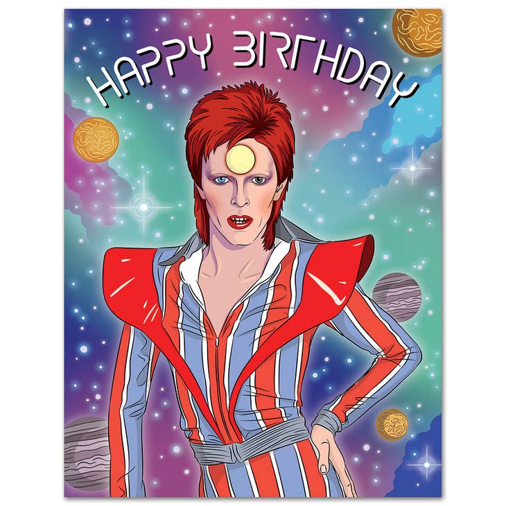 Bowie Birthday - Greeting Card