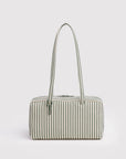 Nylon Bowler Bag: Sage Stripe