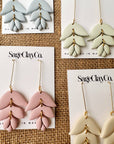 Irene Clay Earrings | Sage