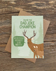 Dad Joke Champion Card