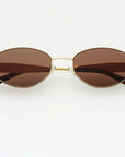 Soho Sunnies: Gold/Brown