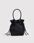 Nylon Drawstring Bag - Black