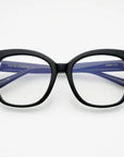 Amber Reading Glasses: Black