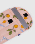 Puffy Laptop Sleeve: Apricots & Ribbons