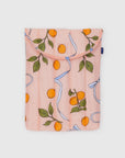 Puffy Laptop Sleeve: Apricots & Ribbons