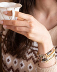 Hidden Message Bracelet | Badass/Larimar/Gold