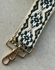 Large Crossbody Handbag: Black Leather