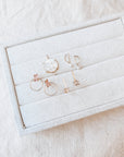 Herkimer Matchstick Earrings: Gold Fill