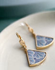 Long Fan Pendant Earrings