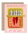 Packed Sardine Tin | Greeting Card