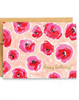 Happy Birthday Floral Greeting Card